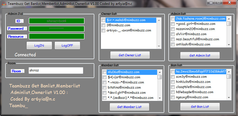Teambuzzgetbanlist